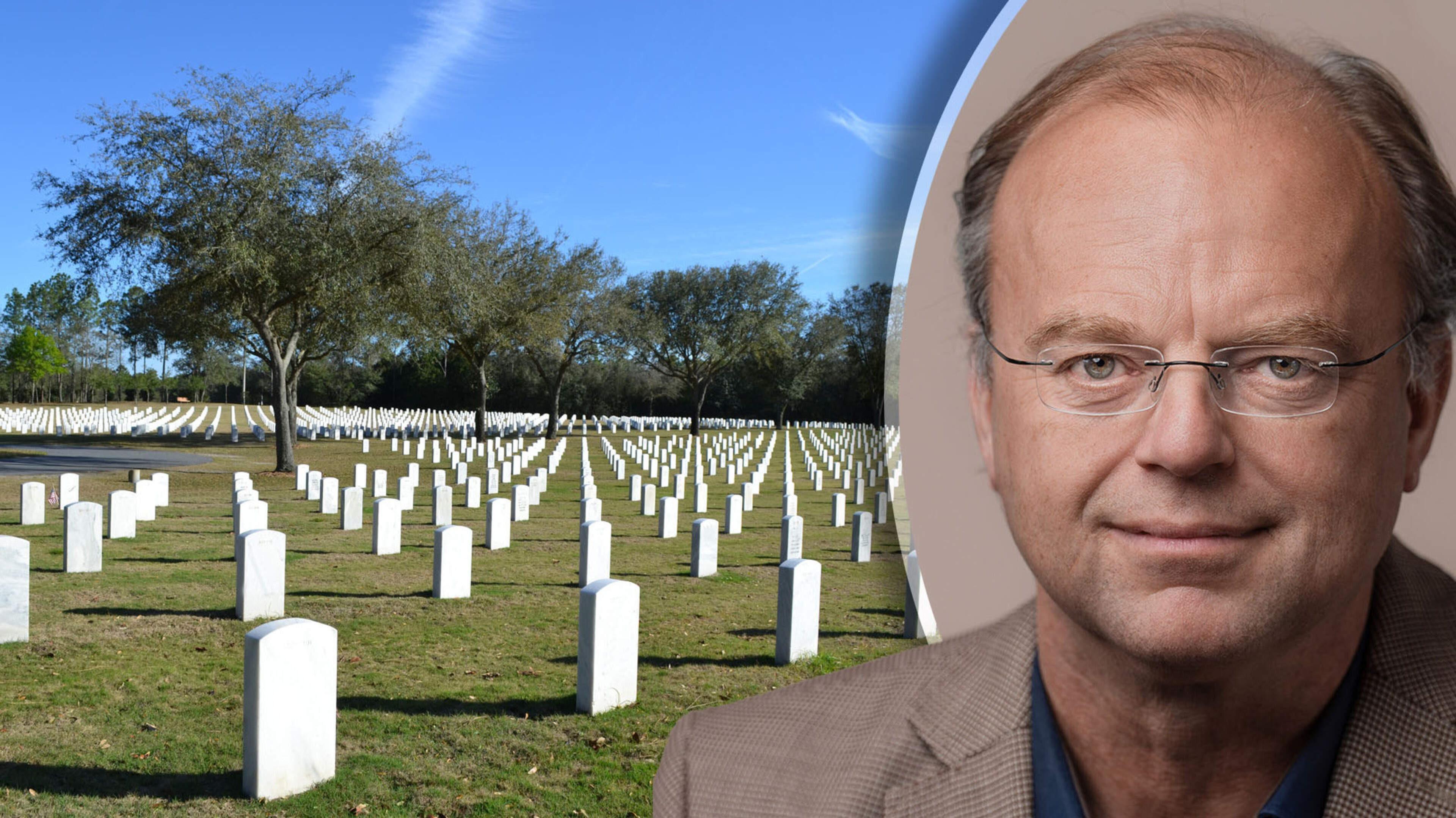 Paul Jansen bezoekt militaire begraafplaats Florida: ’Dienstbaarheid aan het land krijgt hier voorrang tot in de dood’